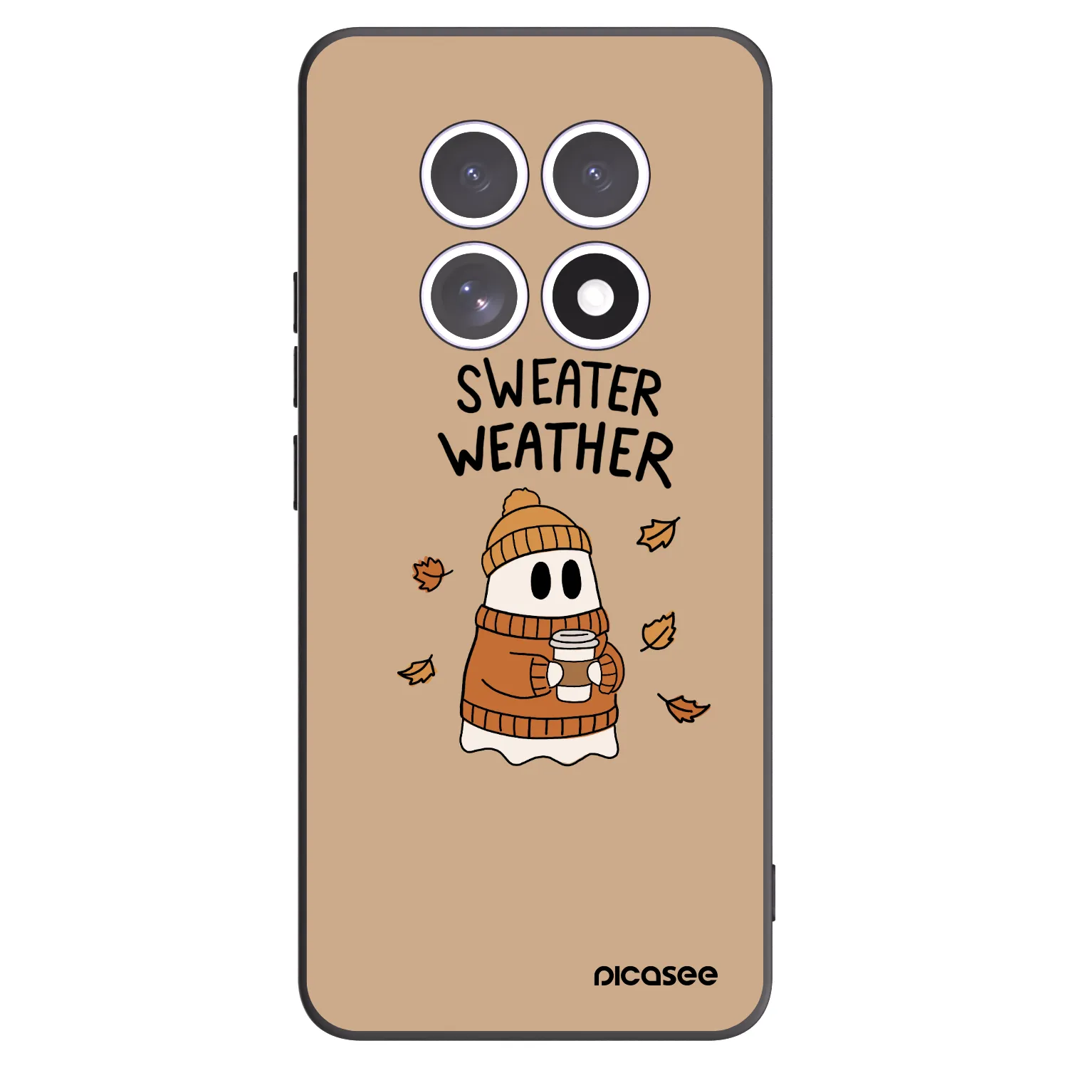 Picasee silikonový černý obal pro Xiaomi Redmi Note 15 5G - Sweater ghost