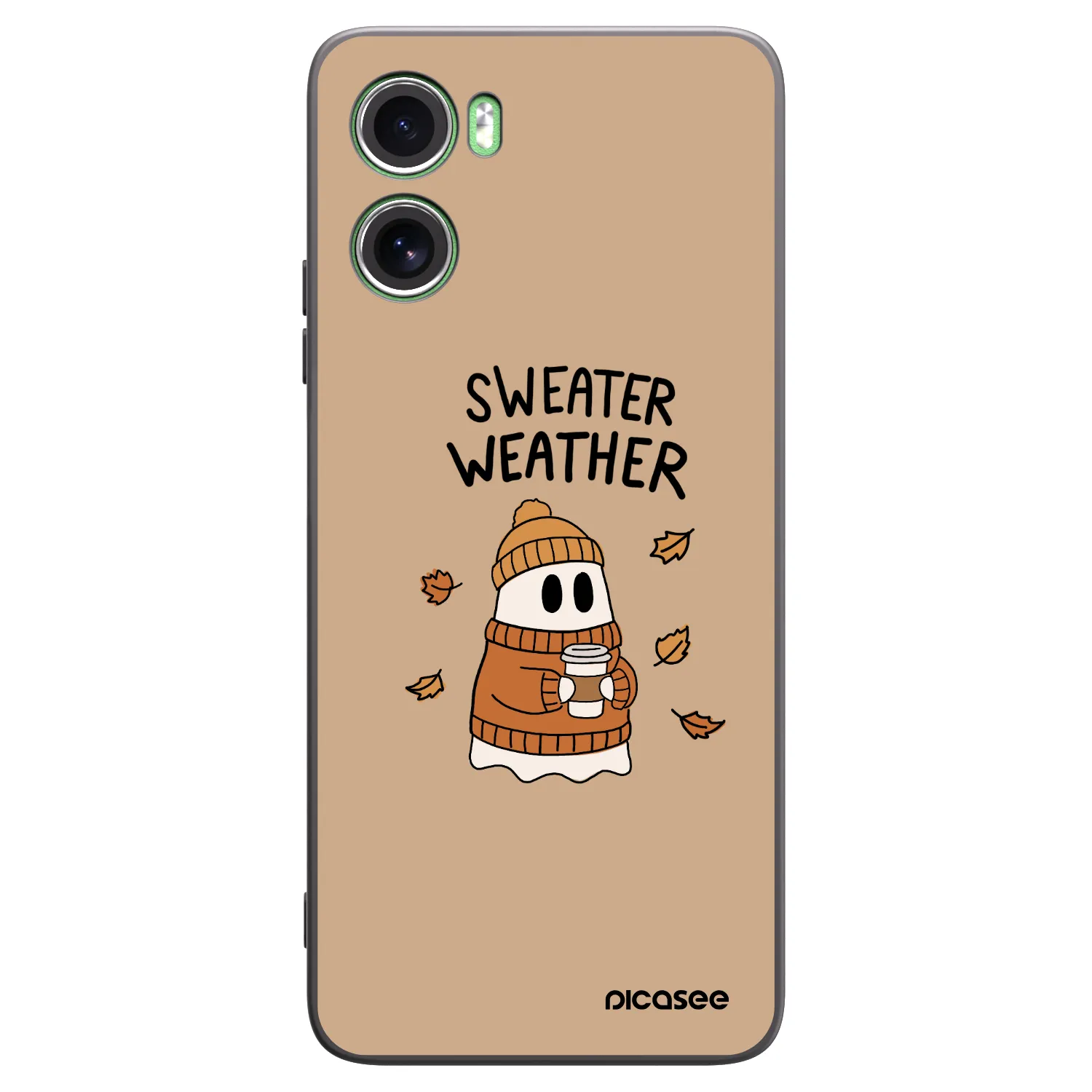 Picasee silikonový černý obal pro Motorola Moto G06 - Sweater ghost