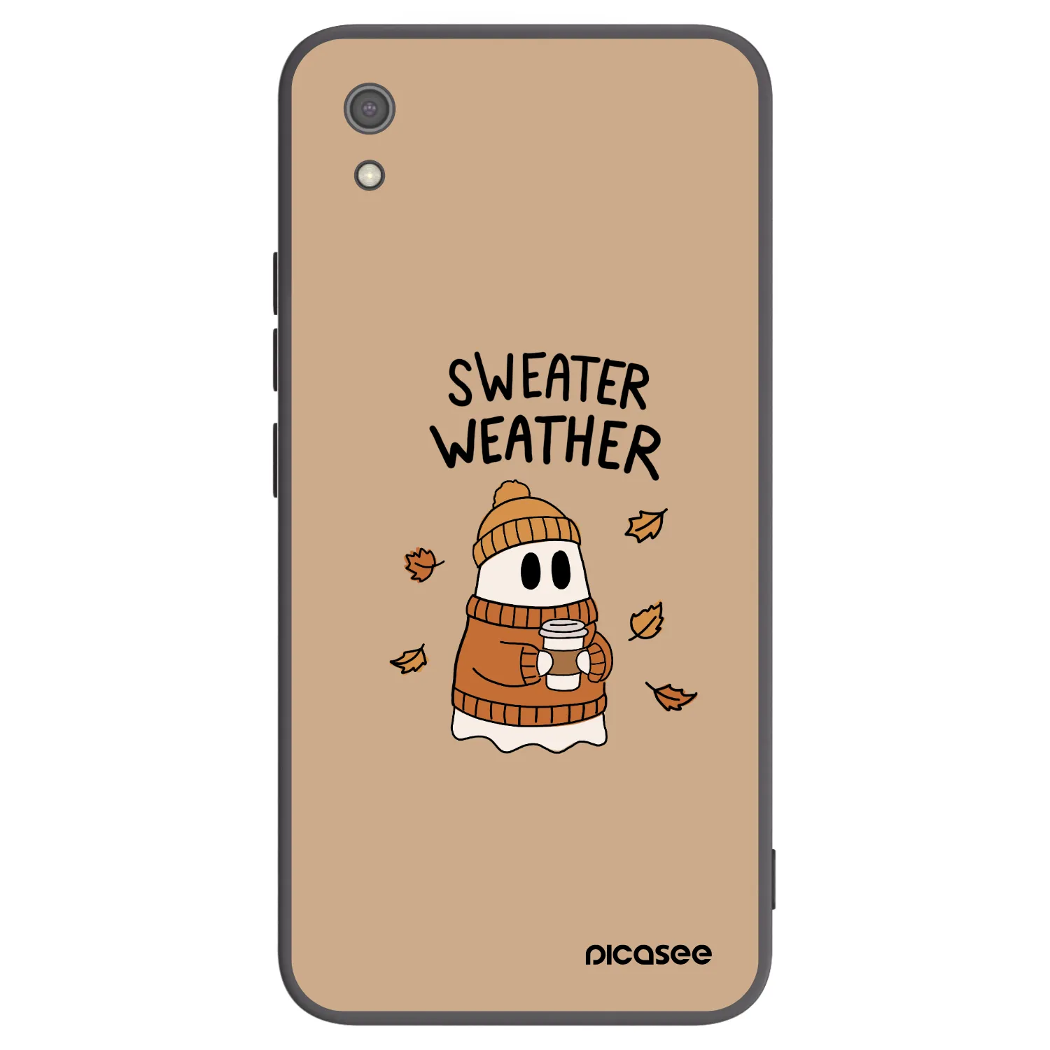 Picasee silikonový černý obal pro Xiaomi Redmi 7A - Sweater ghost