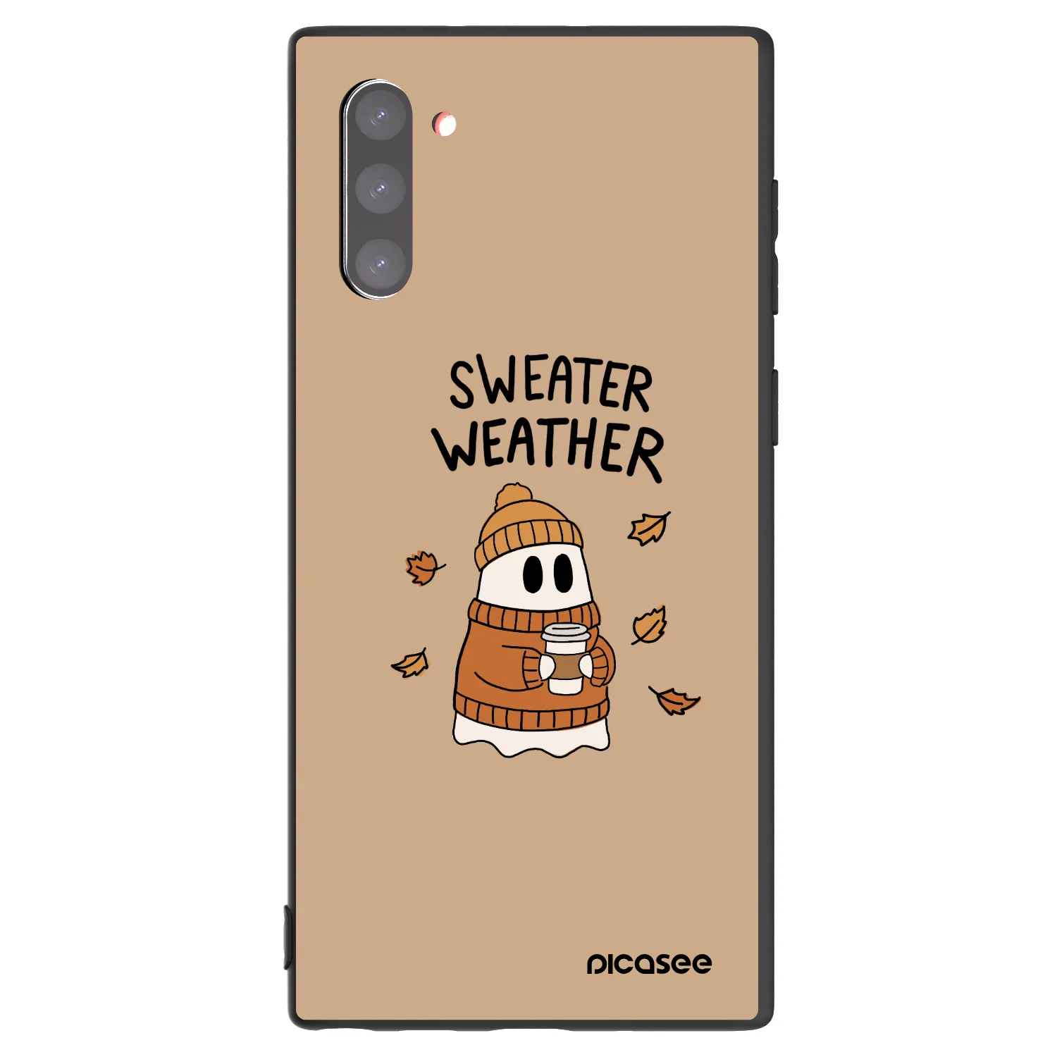 Picasee silikonový černý obal pro Samsung Galaxy Note 10 N970F - Sweater ghost