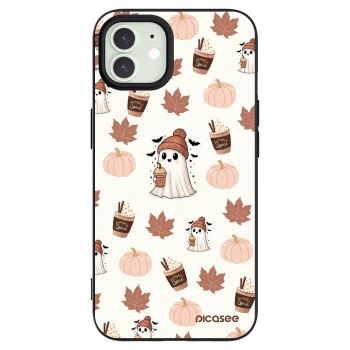 Picasee silikonový černý obal pro Apple iPhone 12 - Pumpkin spice