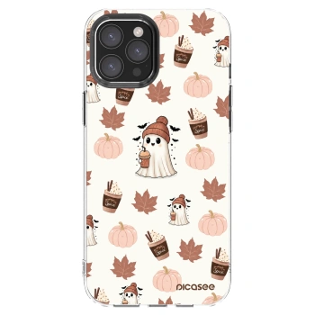 Picasee silikonový průhledný obal pro Apple iPhone 12 Pro Max - Pumpkin spice