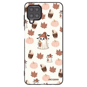 Picasee silikonový černý obal pro Samsung Galaxy A12 A125F - Pumpkin spice