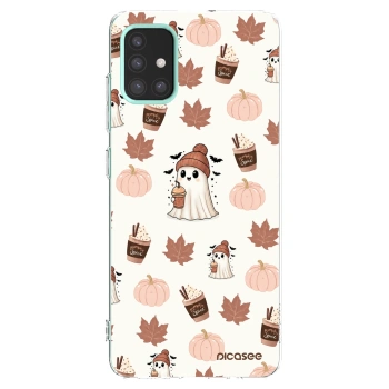 Picasee silikonový průhledný obal pro Samsung Galaxy M31s - Pumpkin spice