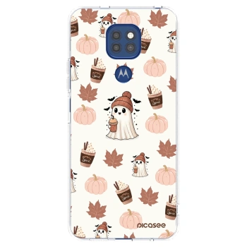 Picasee silikonový průhledný obal pro Motorola Moto G9 Play - Pumpkin spice