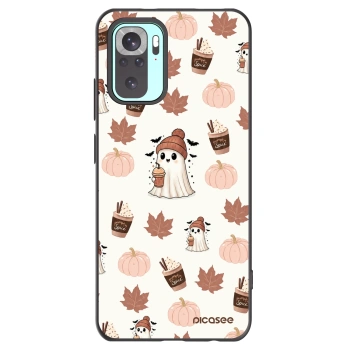 Picasee silikonový černý obal pro Xiaomi Redmi Note 10 Pro - Pumpkin spice