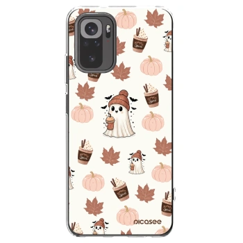 Picasee silikonový průhledný obal pro Xiaomi Redmi Note 10S - Pumpkin spice