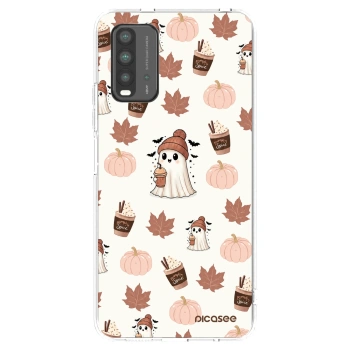 Picasee silikonový průhledný obal pro Xiaomi Redmi 9T - Pumpkin spice