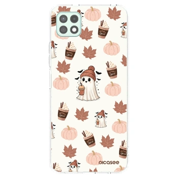 Picasee silikonový průhledný obal pro Samsung Galaxy A22 A226B 5G - Pumpkin spice