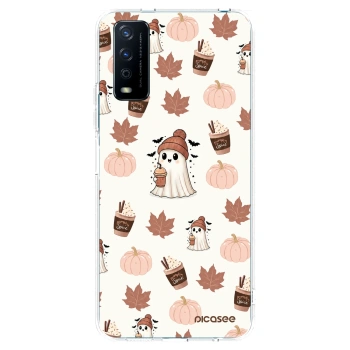 Picasee silikonový průhledný obal pro Vivo Y11s - Pumpkin spice