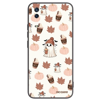 Picasee silikonový černý obal pro Vivo Y11s - Pumpkin spice