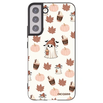 Picasee silikonový černý obal pro Samsung Galaxy S22+ 5G - Pumpkin spice