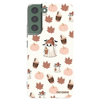 Picasee silikonový průhledný obal pro Samsung Galaxy S22+ 5G - Pumpkin spice