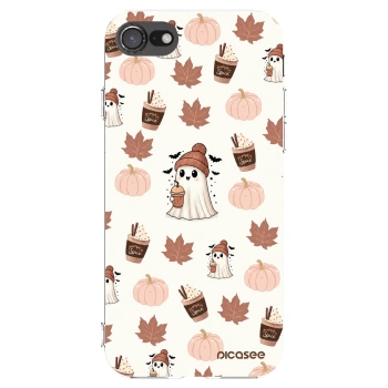 Picasee silikonový průhledný obal pro Apple iPhone SE 2022 - Pumpkin spice