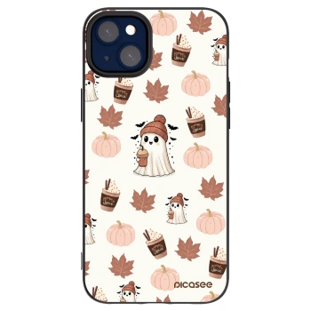 Picasee silikonový černý obal pro Apple iPhone 14 Plus - Pumpkin spice