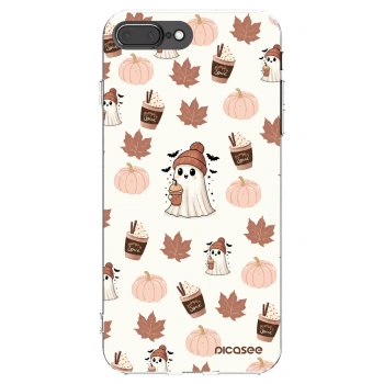 Picasee silikonový průhledný obal pro Apple iPhone 8 Plus - Pumpkin spice