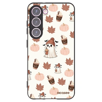 Picasee silikonový černý obal pro Samsung Galaxy S23 5G - Pumpkin spice