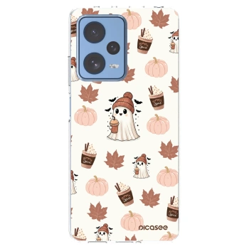 Picasee silikonový průhledný obal pro Xiaomi Redmi Note 12 Pro 5G - Pumpkin spice