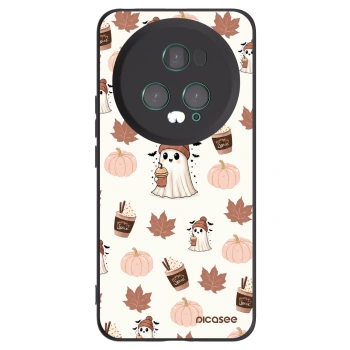 Picasee silikonový černý obal pro Honor Magic5 Pro - Pumpkin spice