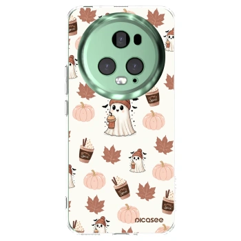 Picasee silikonový průhledný obal pro Honor Magic5 Pro - Pumpkin spice