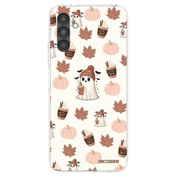 Picasee silikonový průhledný obal pro Samsung Galaxy A04s A047F - Pumpkin spice