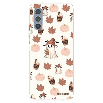 Picasee silikonový průhledný obal pro Motorola Moto G62 - Pumpkin spice