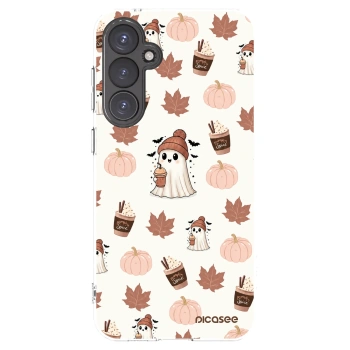Picasee silikonový průhledný obal pro Samsung Galaxy S23 FE S711B - Pumpkin spice