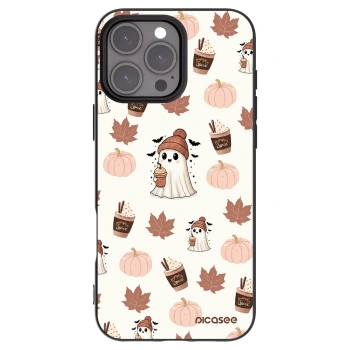 Picasee silikonový černý obal pro Apple iPhone 16 Pro Max - Pumpkin spice