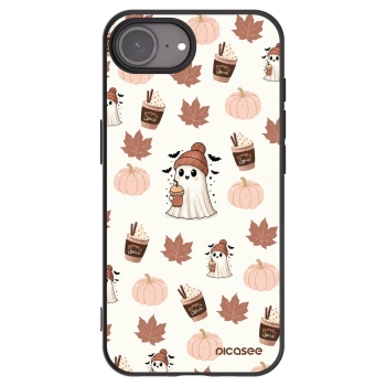 Picasee silikonový černý obal pro Apple iPhone 16e - Pumpkin spice