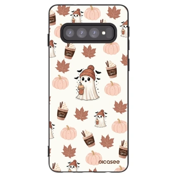 Picasee silikonový černý obal pro Samsung Galaxy S10 G973 - Pumpkin spice