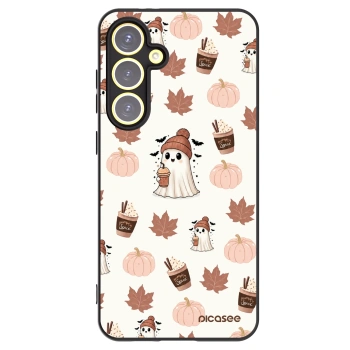 Picasee silikonový černý obal pro Samsung Galaxy S24 FE S721B - Pumpkin spice