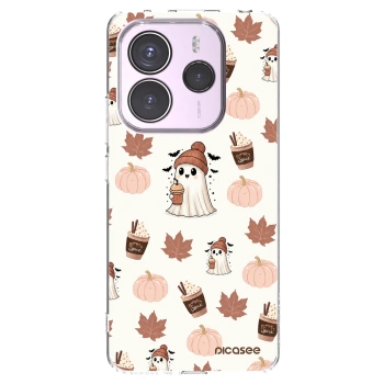 Picasee silikonový průhledný obal pro Xiaomi Redmi Note 14 5G - Pumpkin spice