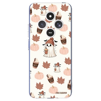Picasee silikonový průhledný obal pro Xiaomi Redmi 14C - Pumpkin spice