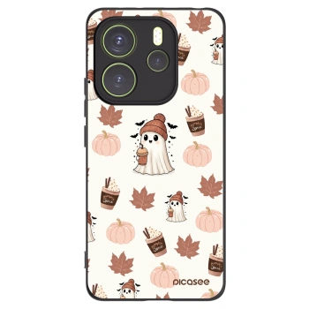 Picasee silikonový černý obal pro Xiaomi Redmi Note 14 4G - Pumpkin spice