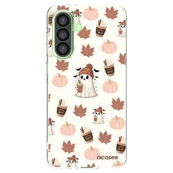 Picasee silikonový průhledný obal pro Samsung Galaxy A26 5G A266B - Pumpkin spice
