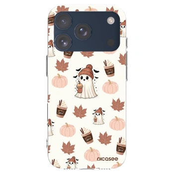 Picasee silikonový průhledný obal pro Apple iPhone 17 Pro - Pumpkin spice