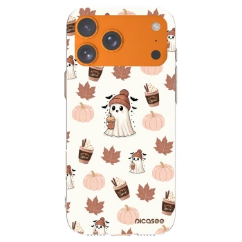 Picasee silikonový průhledný obal pro Apple iPhone 17 Pro Max - Pumpkin spice