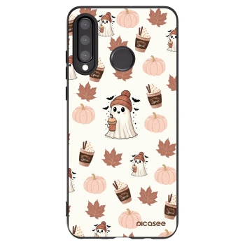 Picasee silikonový černý obal pro Huawei P30 Lite - Pumpkin spice