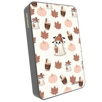 Picasee Powerbanka s MagSafe 10 000 mAh Šedá - Pumpkin spice