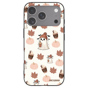 Picasee silikonový černý obal pro Apple iPhone 18 Pro - Pumpkin spice