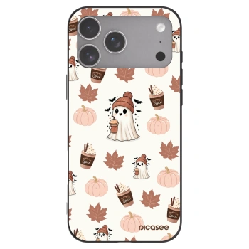 Picasee silikonový černý obal pro Apple iPhone 18 Pro Max - Pumpkin spice