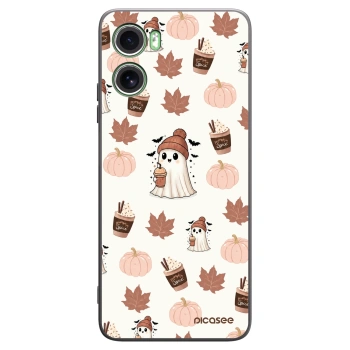Picasee silikonový černý obal pro Motorola Moto G06 - Pumpkin spice
