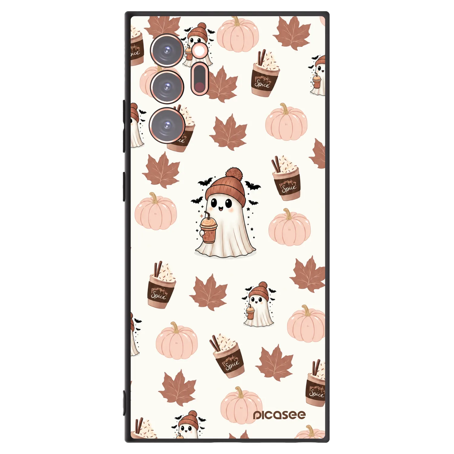 Picasee silikonový černý obal pro Samsung Galaxy Note 20 Ultra - Pumpkin spice