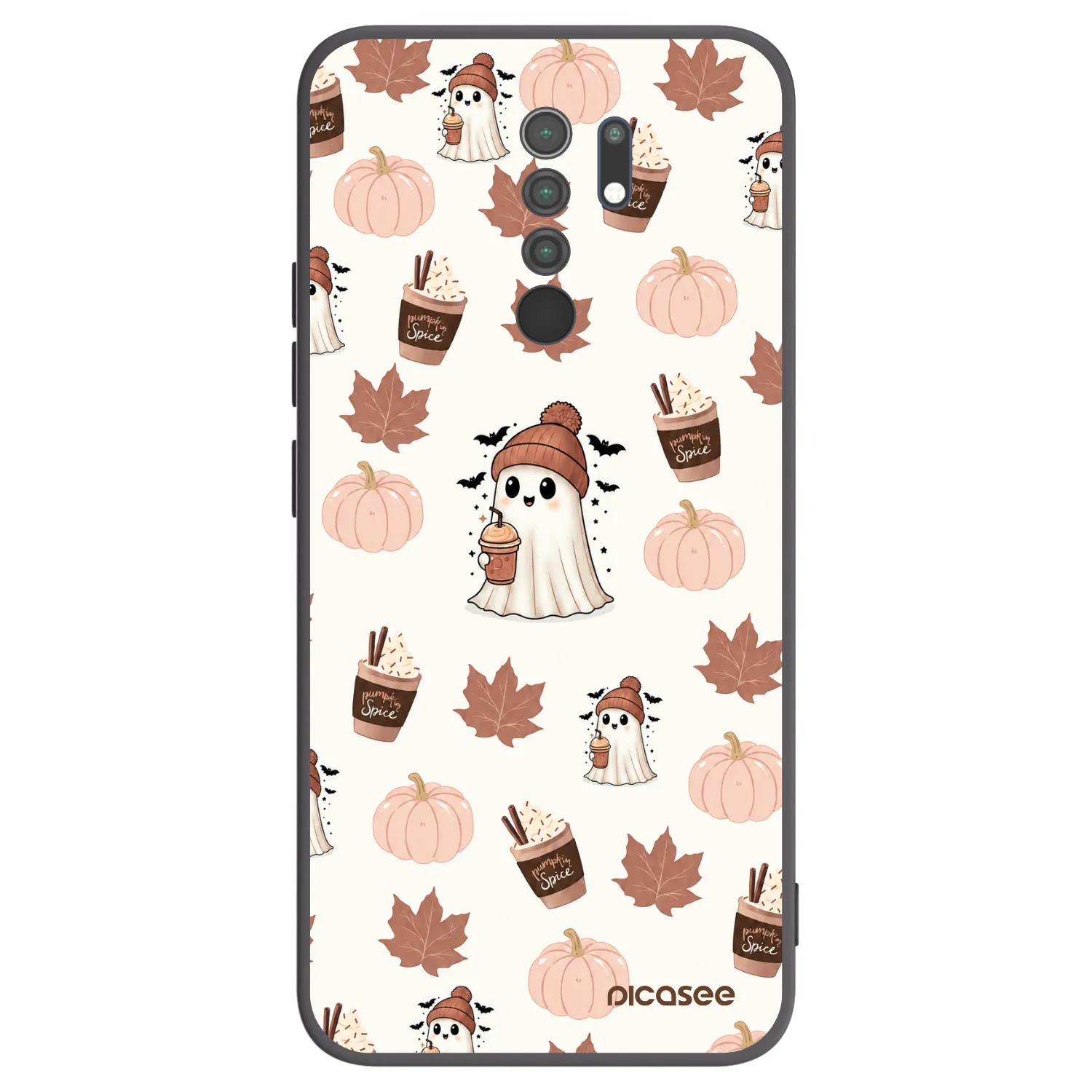Picasee silikonový černý obal pro Xiaomi Redmi 9 - Pumpkin spice