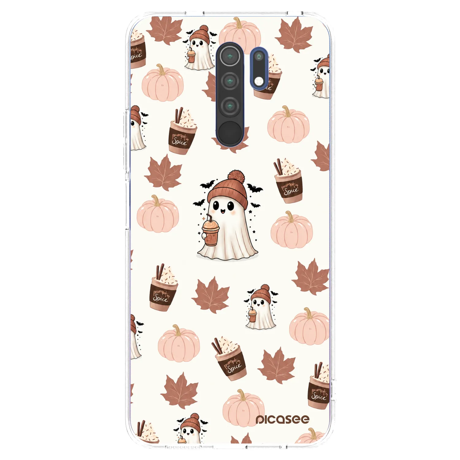 Picasee silikonový průhledný obal pro Xiaomi Redmi 9 - Pumpkin spice