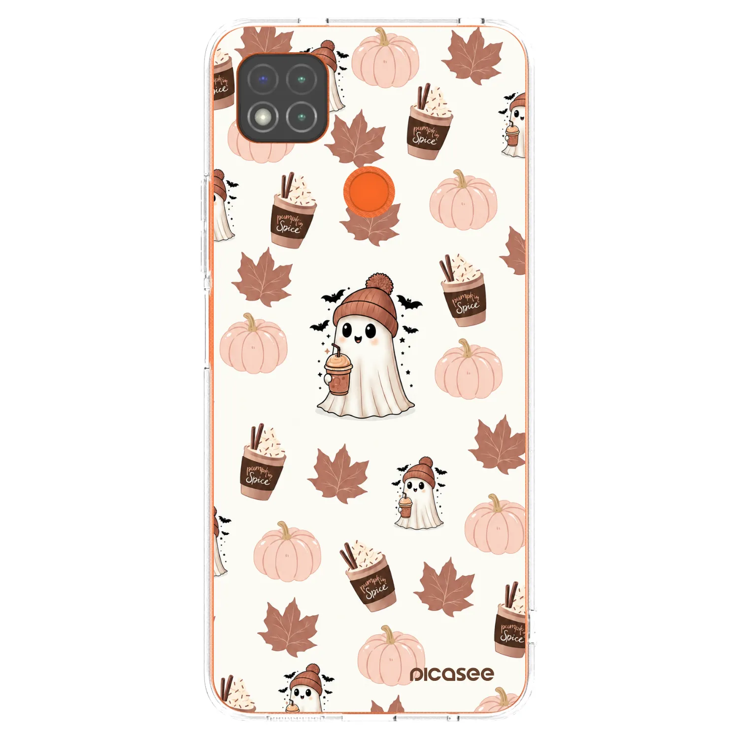 Picasee silikonový průhledný obal pro Xiaomi Redmi 9C - Pumpkin spice