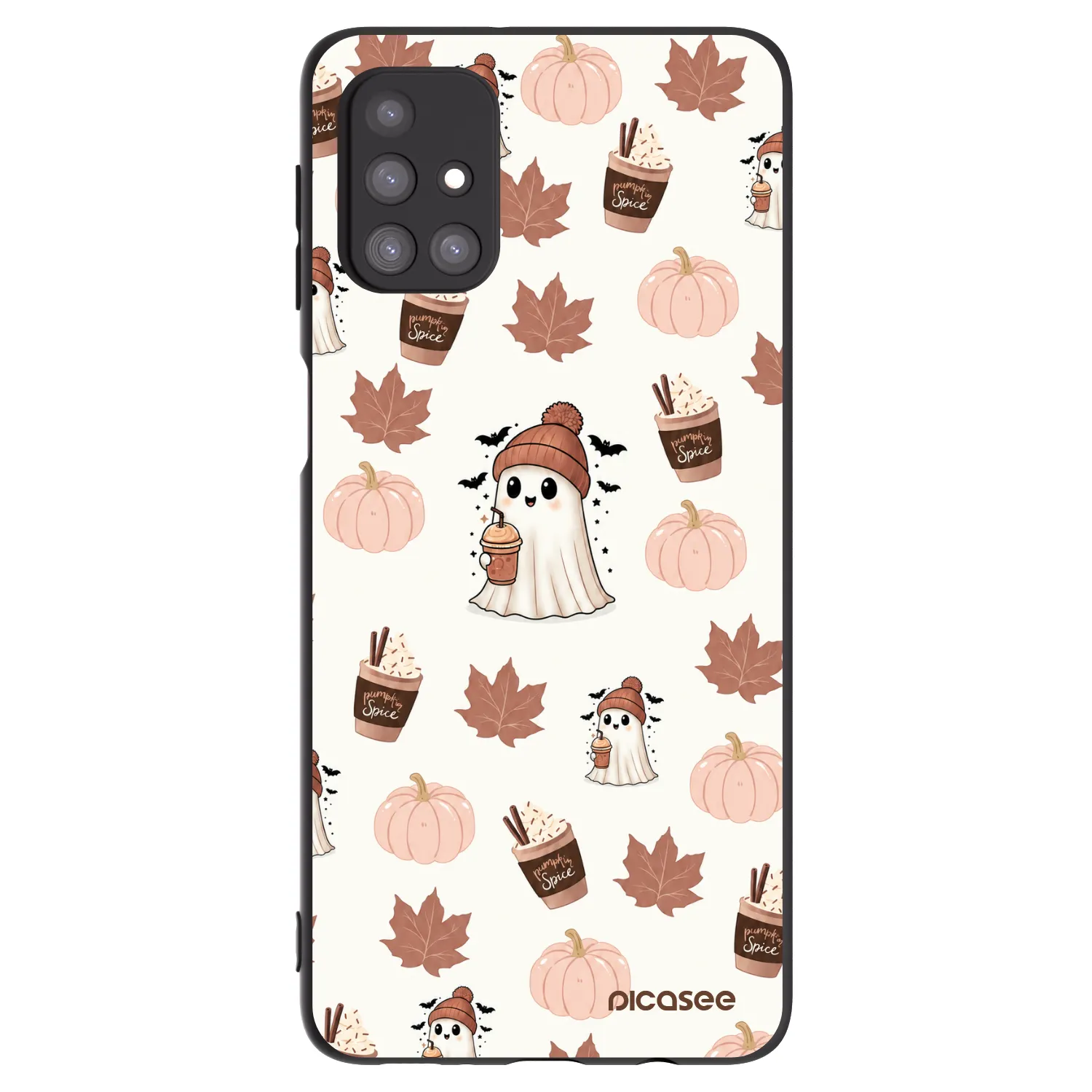 Picasee silikonový černý obal pro Samsung Galaxy M31s - Pumpkin spice