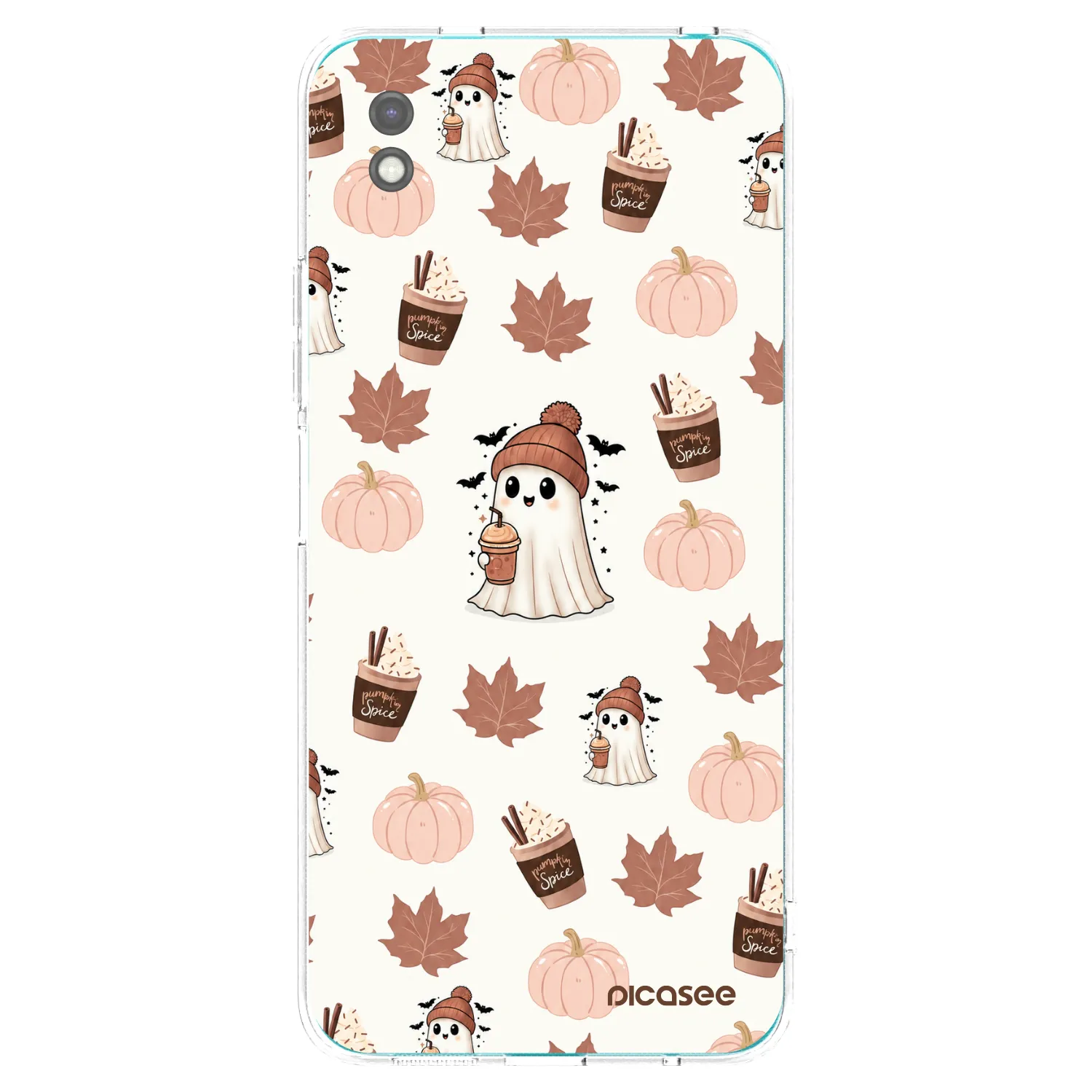 Picasee silikonový černý obal pro Xiaomi Redmi 9A - Pumpkin spice