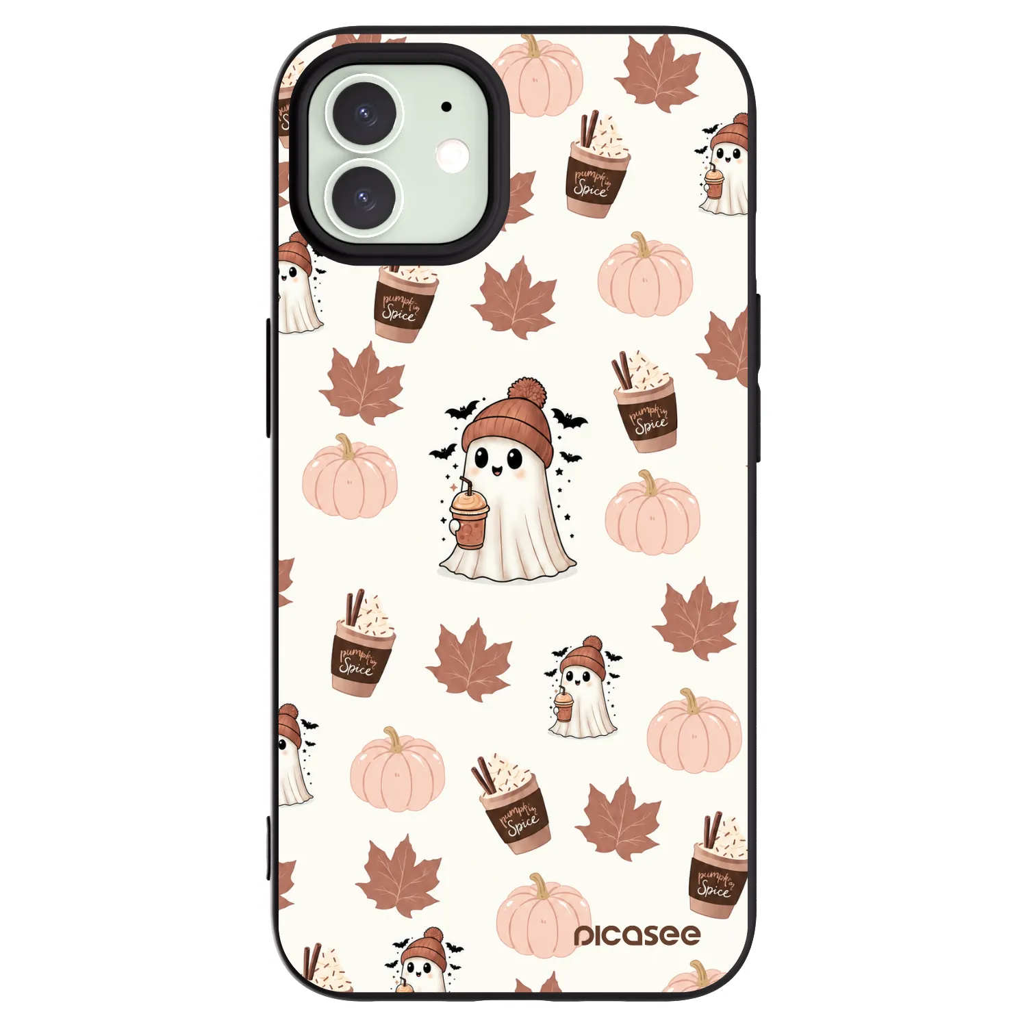 Picasee silikonový černý obal pro Apple iPhone 12 - Pumpkin spice
