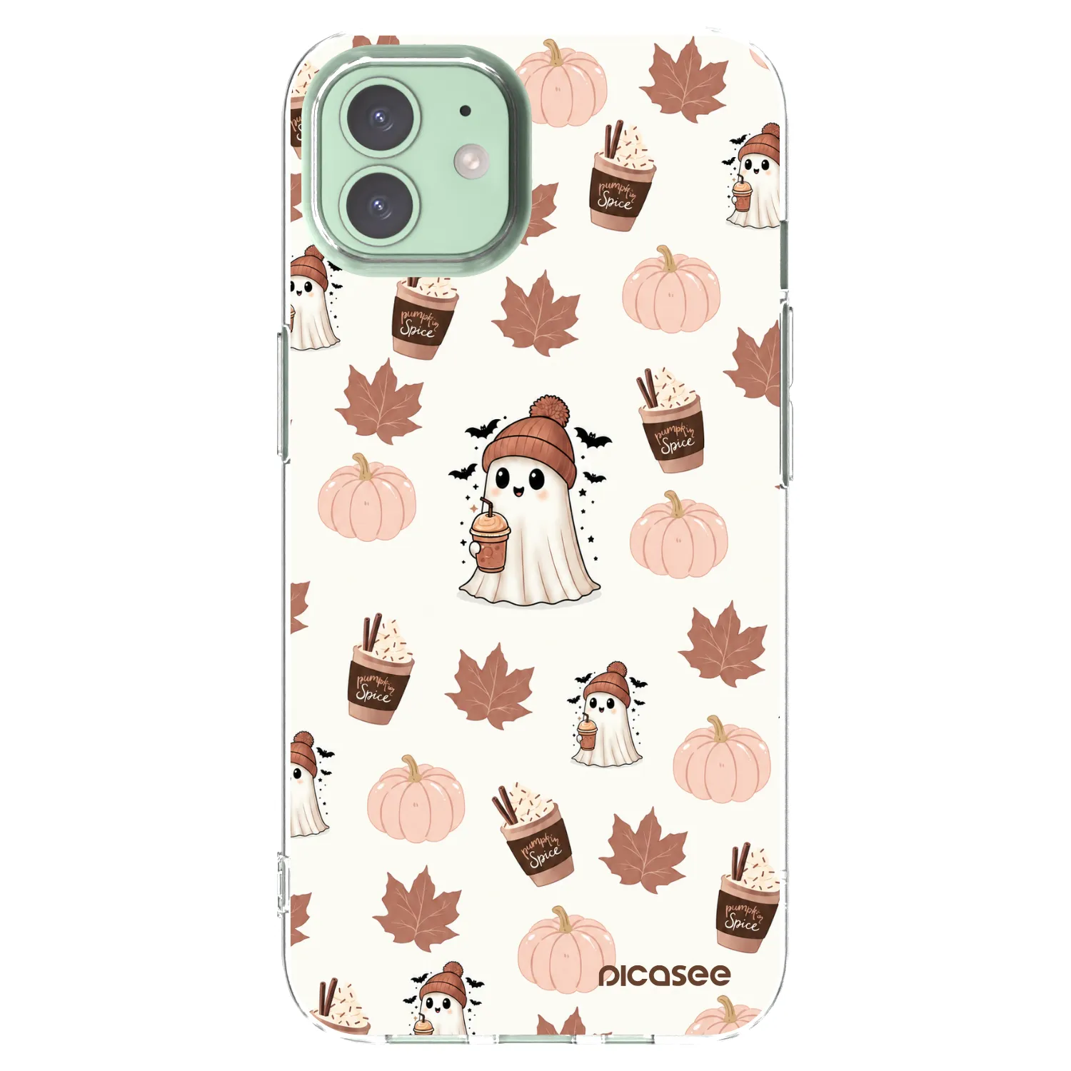 Picasee silikonový průhledný obal pro Apple iPhone 12 - Pumpkin spice